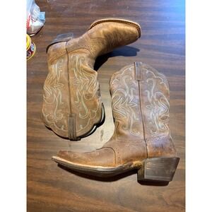 Ariat Quickdraw Womens Brown Leather Western Cowboy Boots 10001053 Size 8B